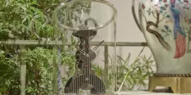 Exclusive table clock "L'Epée La Tour Russian Time" limited collection (black)